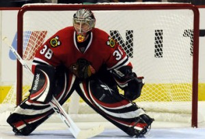 Cristobal Huet Cristobal Huet is the undisputed number one netminder in Chicago this season. (Picture courtesy of bleachereport.com)