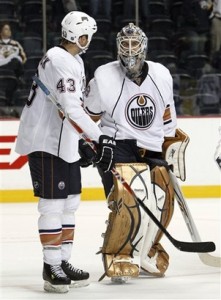 Goaltending has not been an issue for Edmonton this season. (Picture courtesy of Yahoo!)