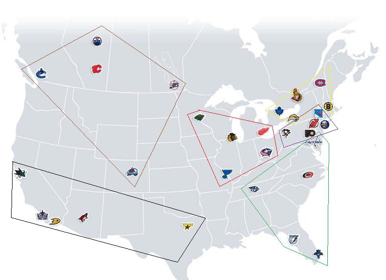 NHL Map Realigned