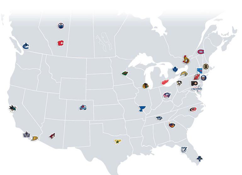 NHL Map