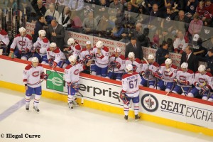 Canadiens bench