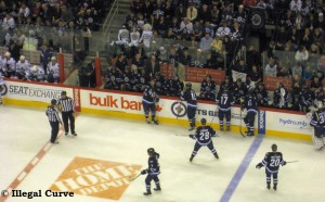 Jets Bench vs. Leafs