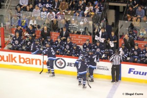 Jets Bench win over Bruins