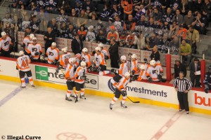 Flyers bench Feb 21 2012