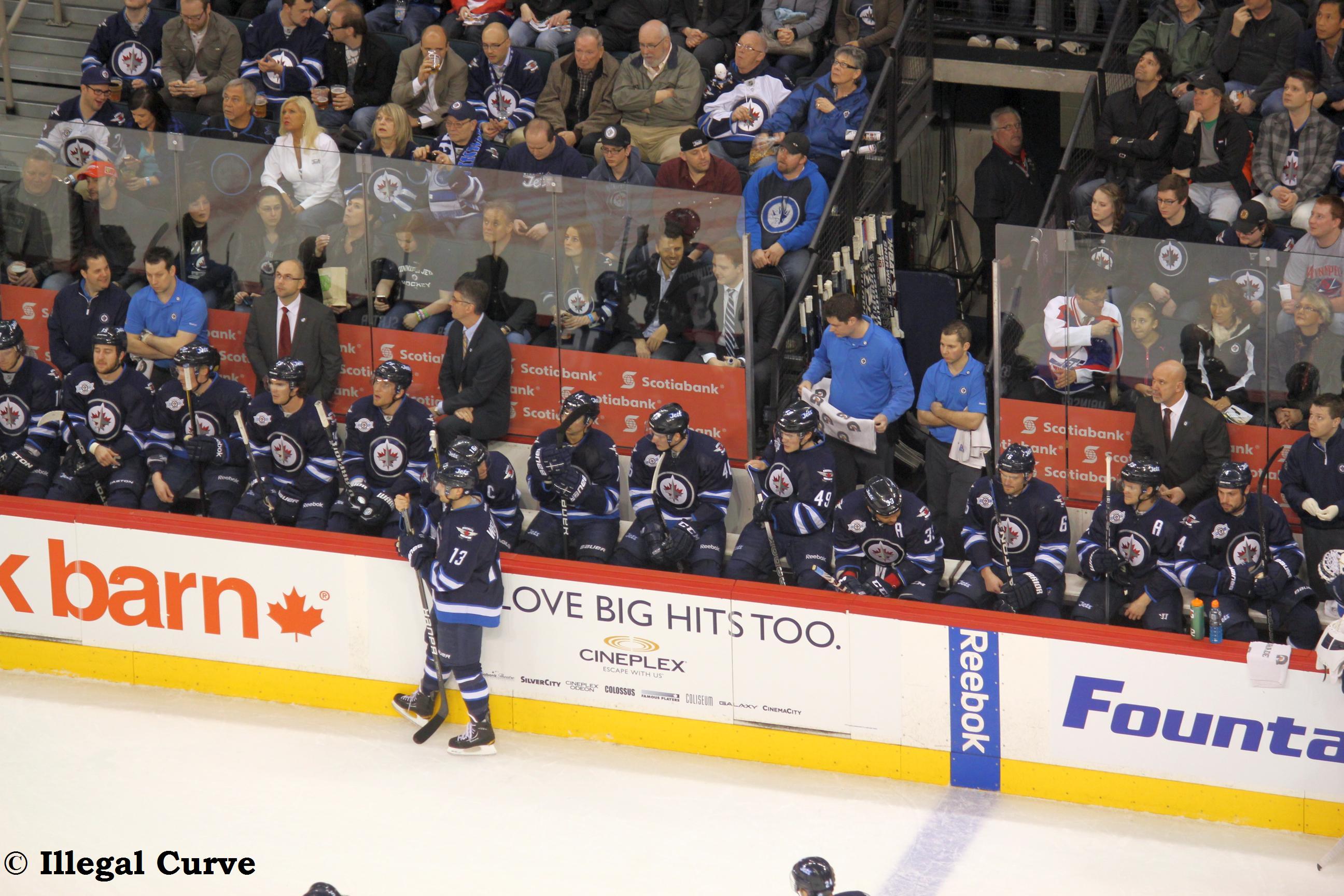 Jets bench March 28