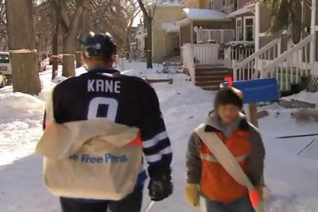 Kane delivers papers