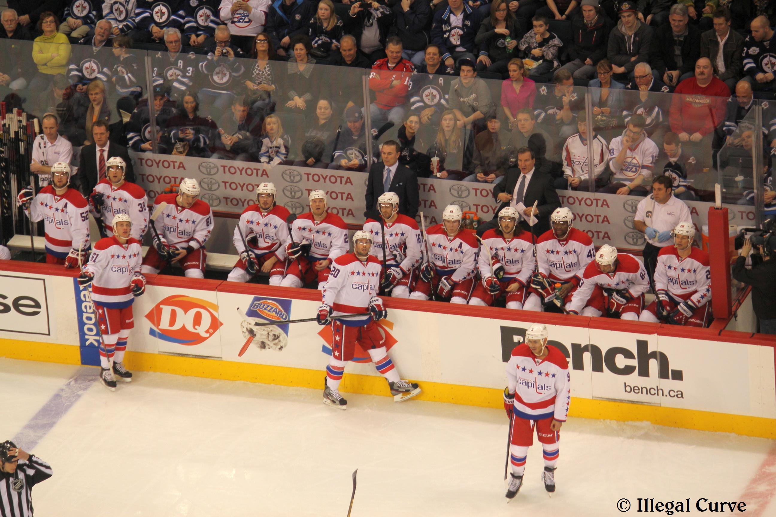 Caps bench March 2013 2nd game