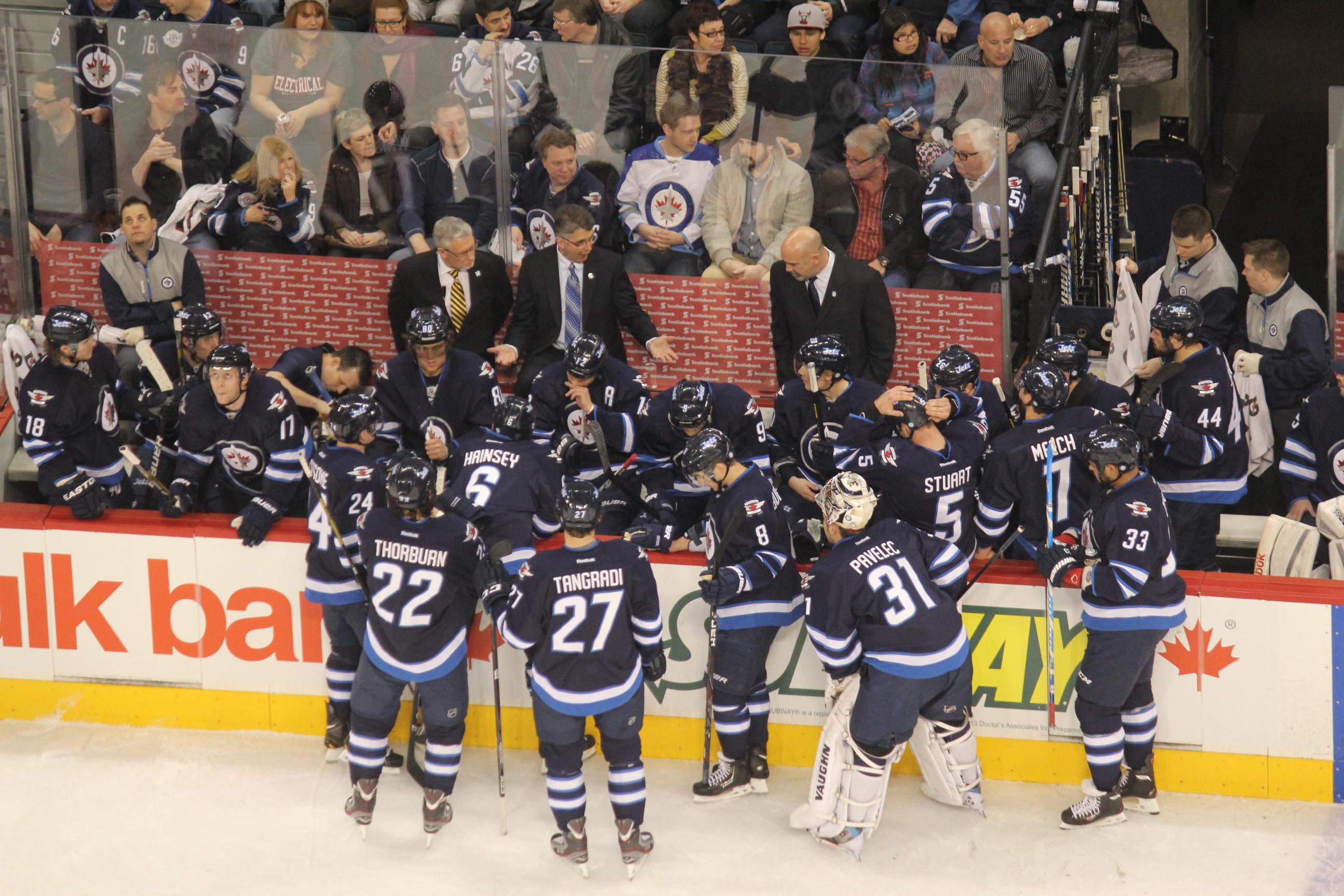 Jets bench March 2013