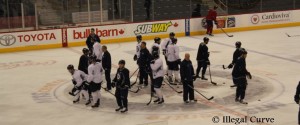 April 15, 2013 Winnipeg Jets practice