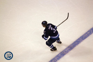 Trouba at the blue line