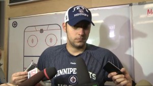 Pavelec post-practice