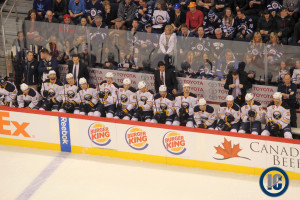 Sabres bench (Dec 31, 2013)