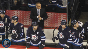 Maurice behind the bench