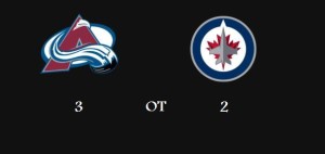 Avalanche beat Jets in OT