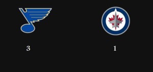Blues beat Jets (March 17, 2014)