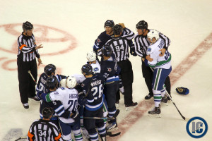 Jets and Canucks rumble