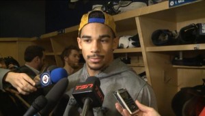 Evander Kane pre-game