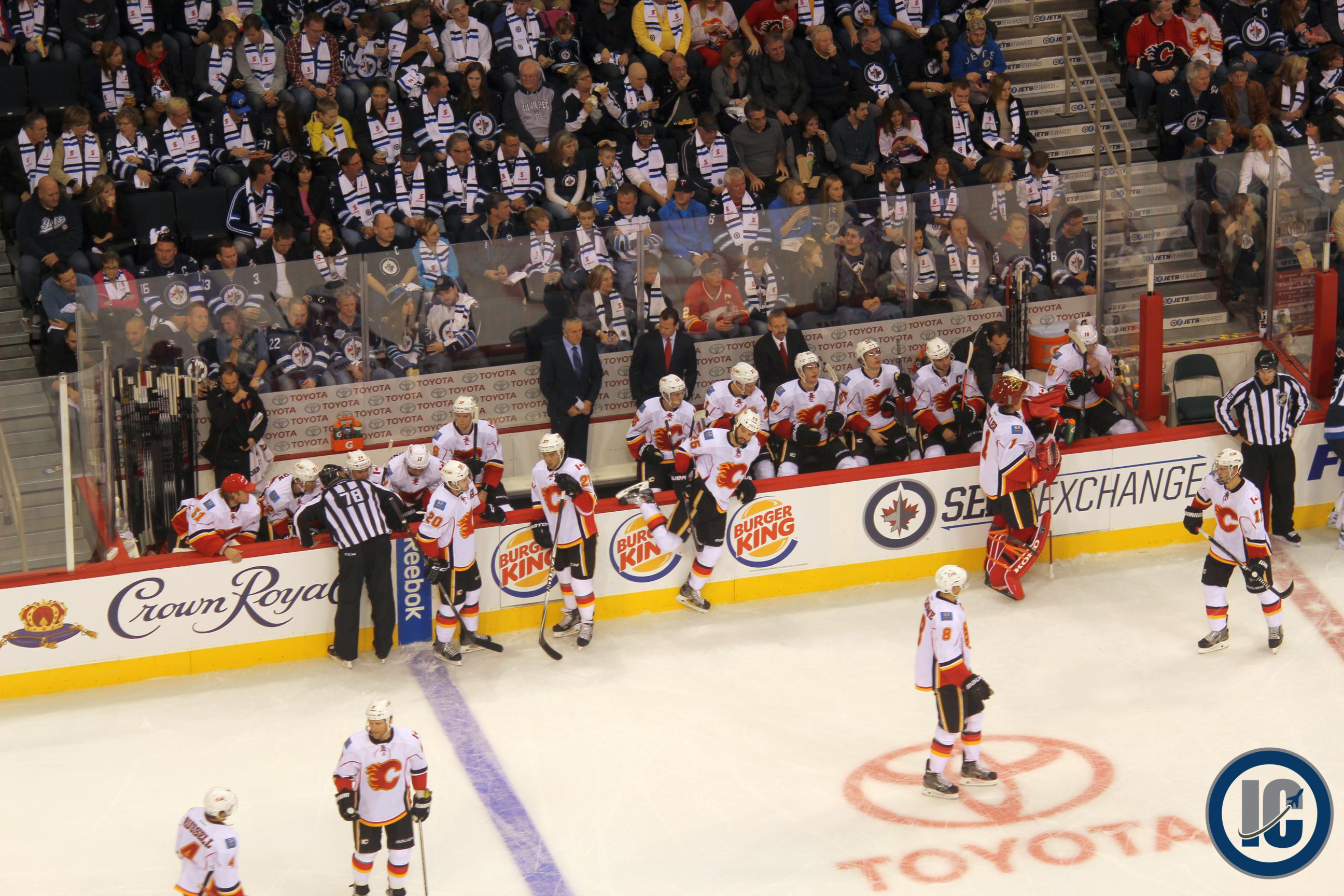 Flames bench Oct 19 2014