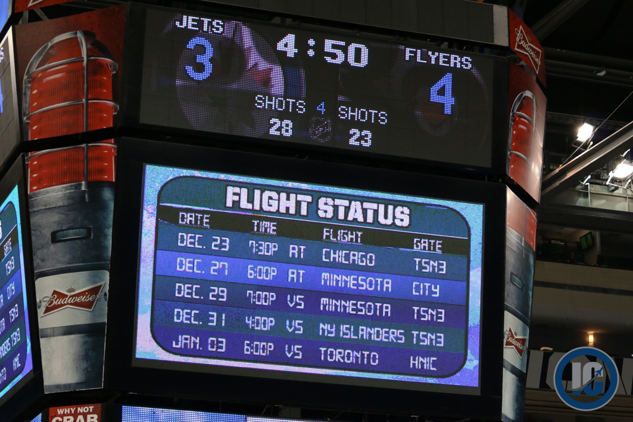 Flyers beat Jets 4 3 in OT