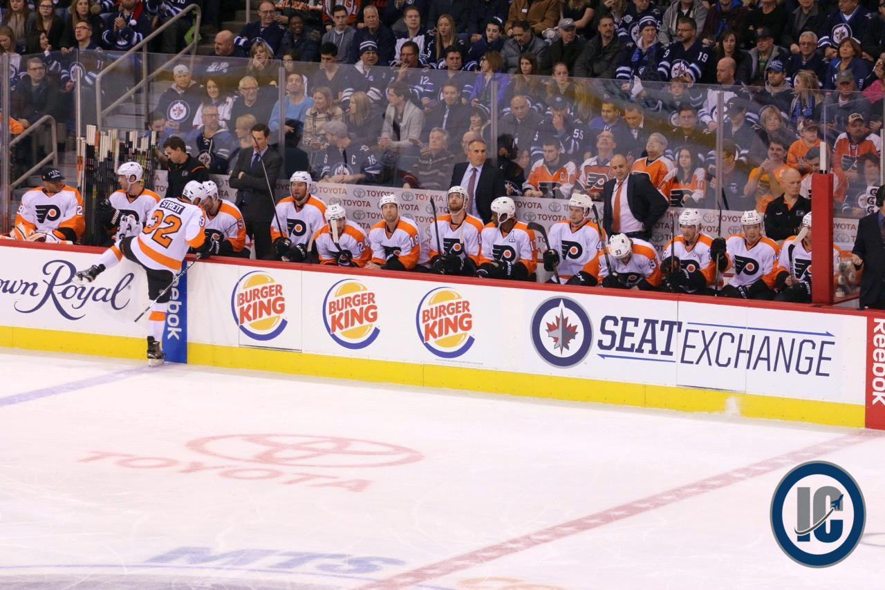 Flyers bench December 21 2014
