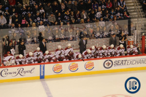 Coyotes bench (Jan 18, 2015)