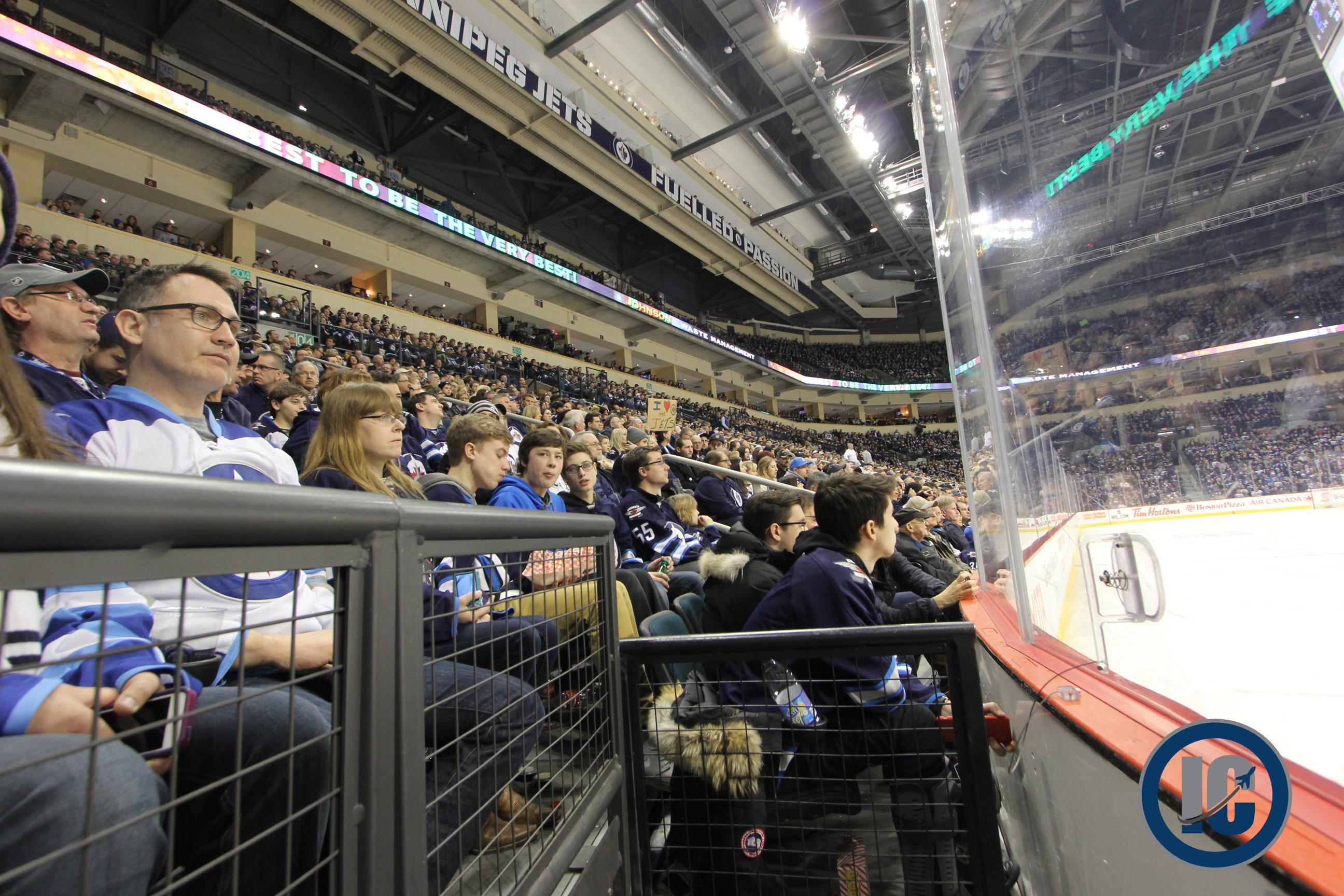 MTS Centre crowd at ice level
