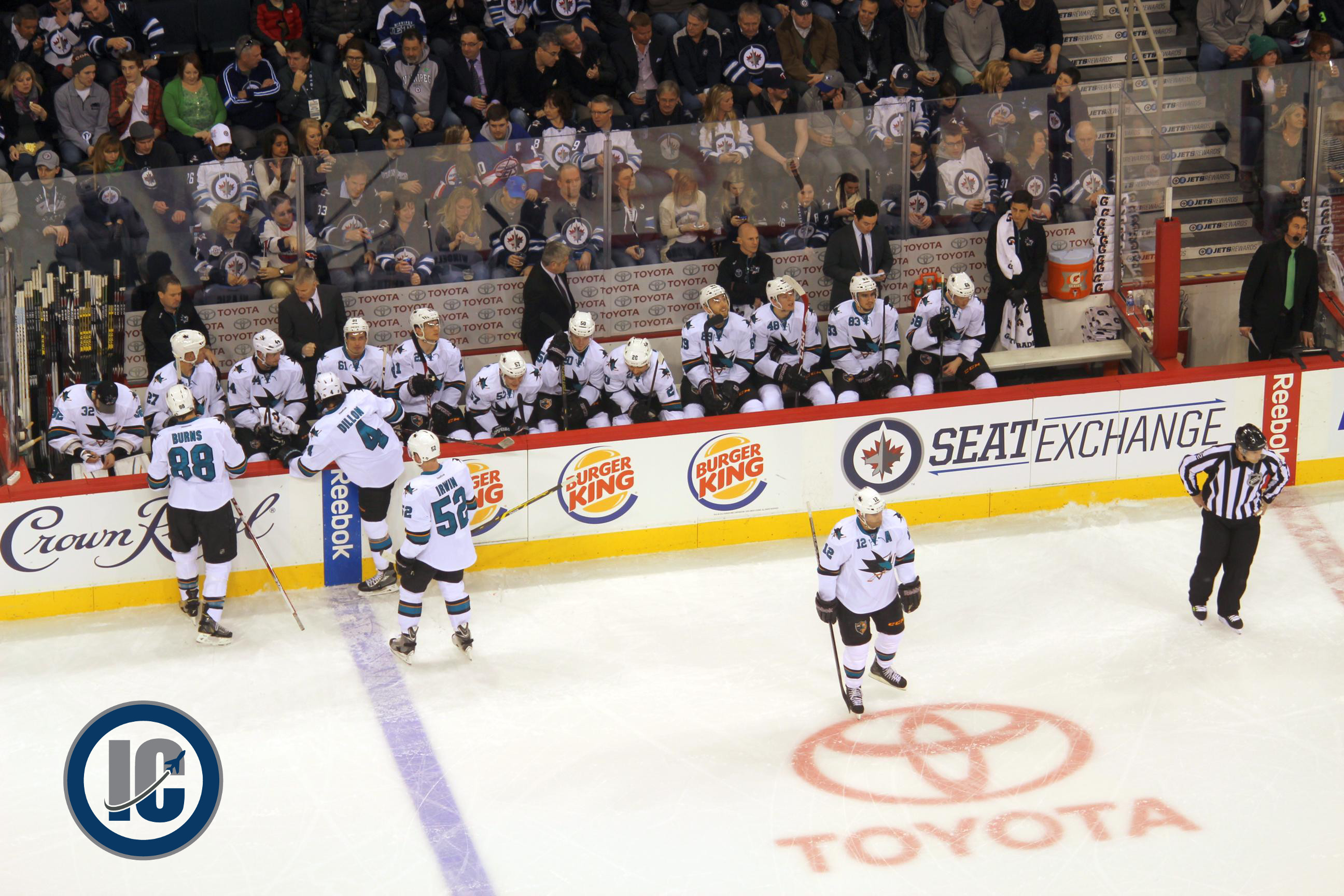 Sharks bench March 17