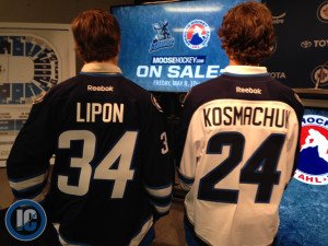 Lipon and Kosmachuk back of jersey