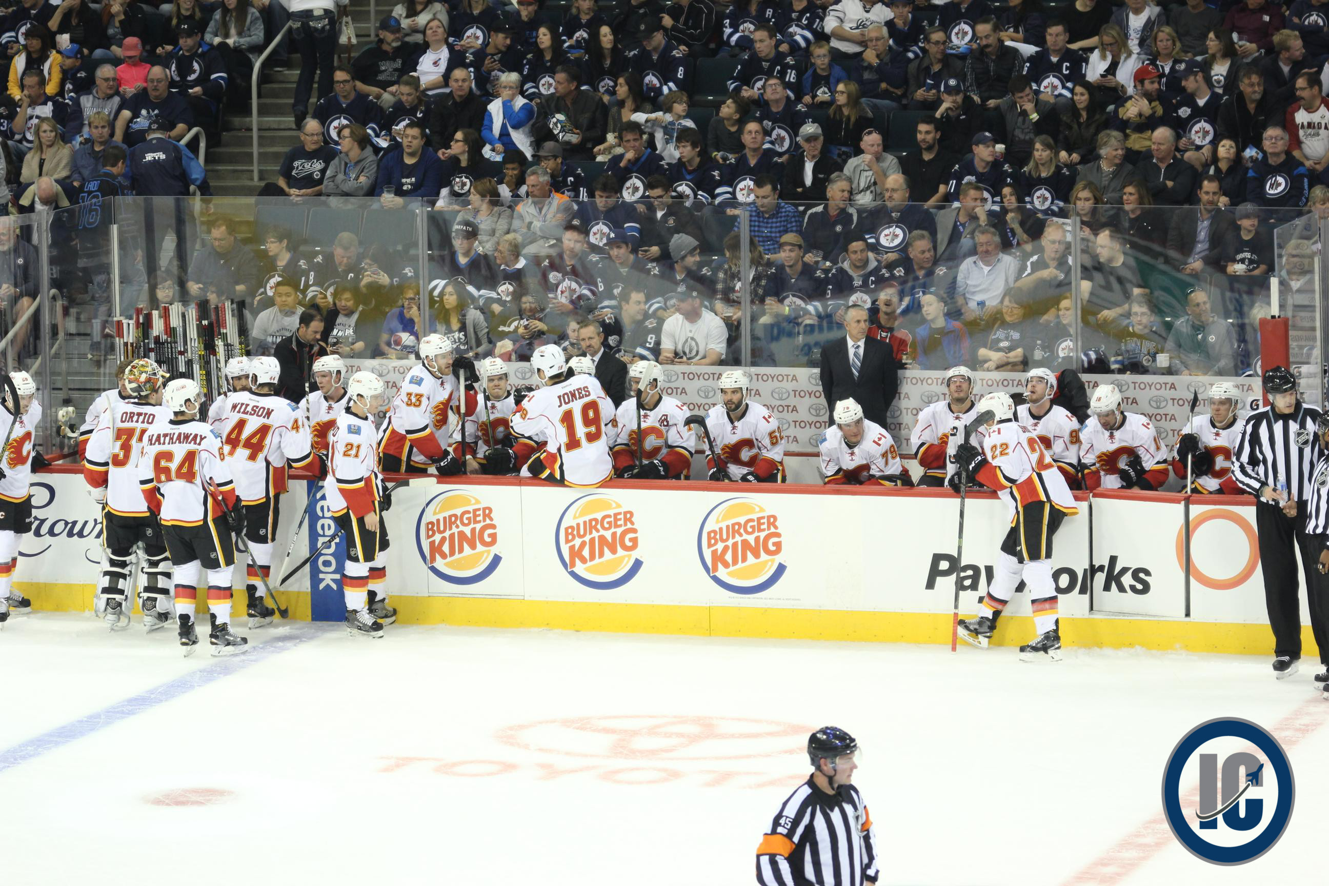 Flames bench Oct 1