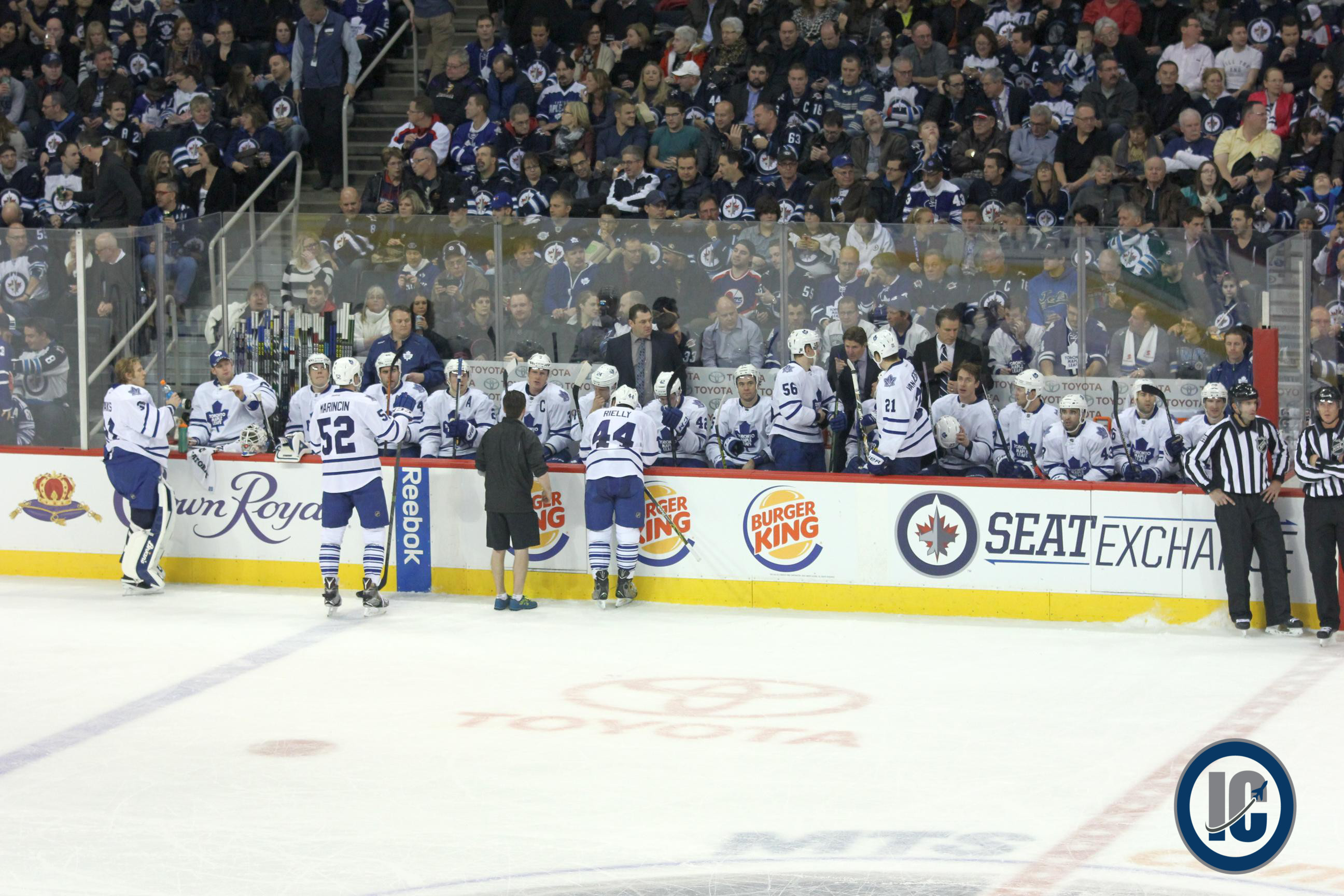 Leafs bench Dec 2 2015