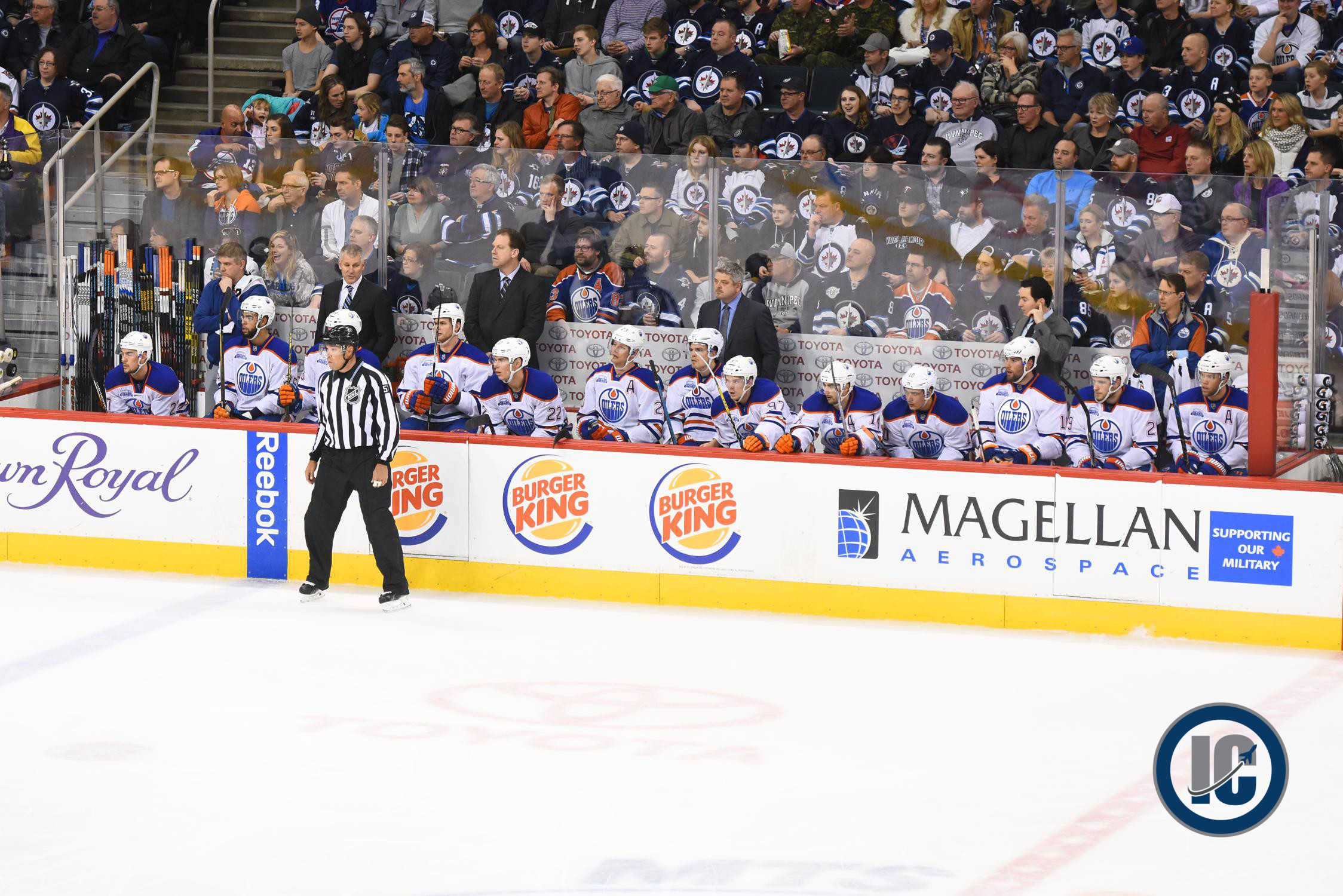 Oilers bench March 6 2016