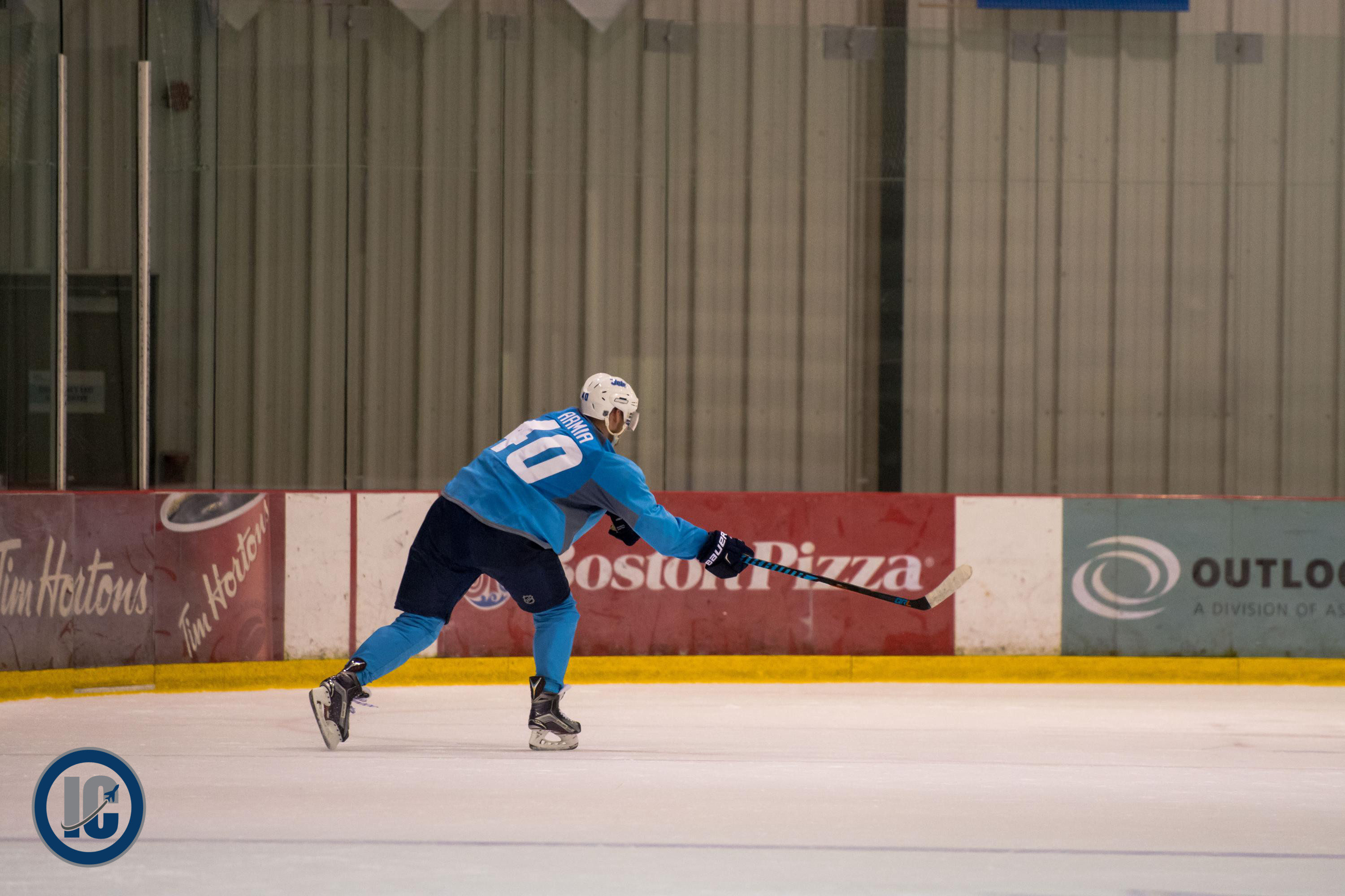 Armia practicing at