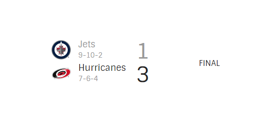 Canes 3 Jets 1