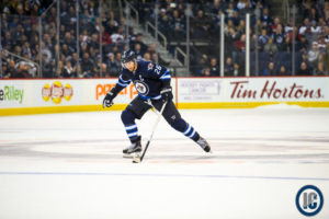 Blake Wheeler at ice level
