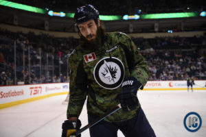 Chris Thorburn wearing Canadian Armed Forces night uniform