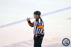Ref calling a penalty