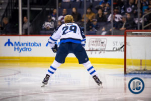 Laine warming up