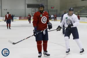 Byfuglien and Laine at IcePlex