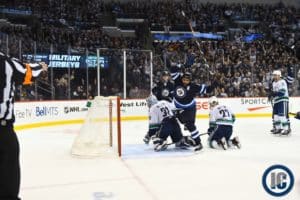 Dustin Byfuglien first of the year