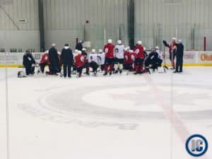 Manitoba Moose practice at IcePlex