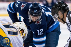 Winnipeg Jets Morning Papers 1 Kevin Hayes faceoff