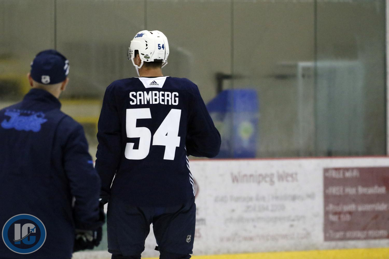 Dylan Samberg at Jets Development Camp in 2018