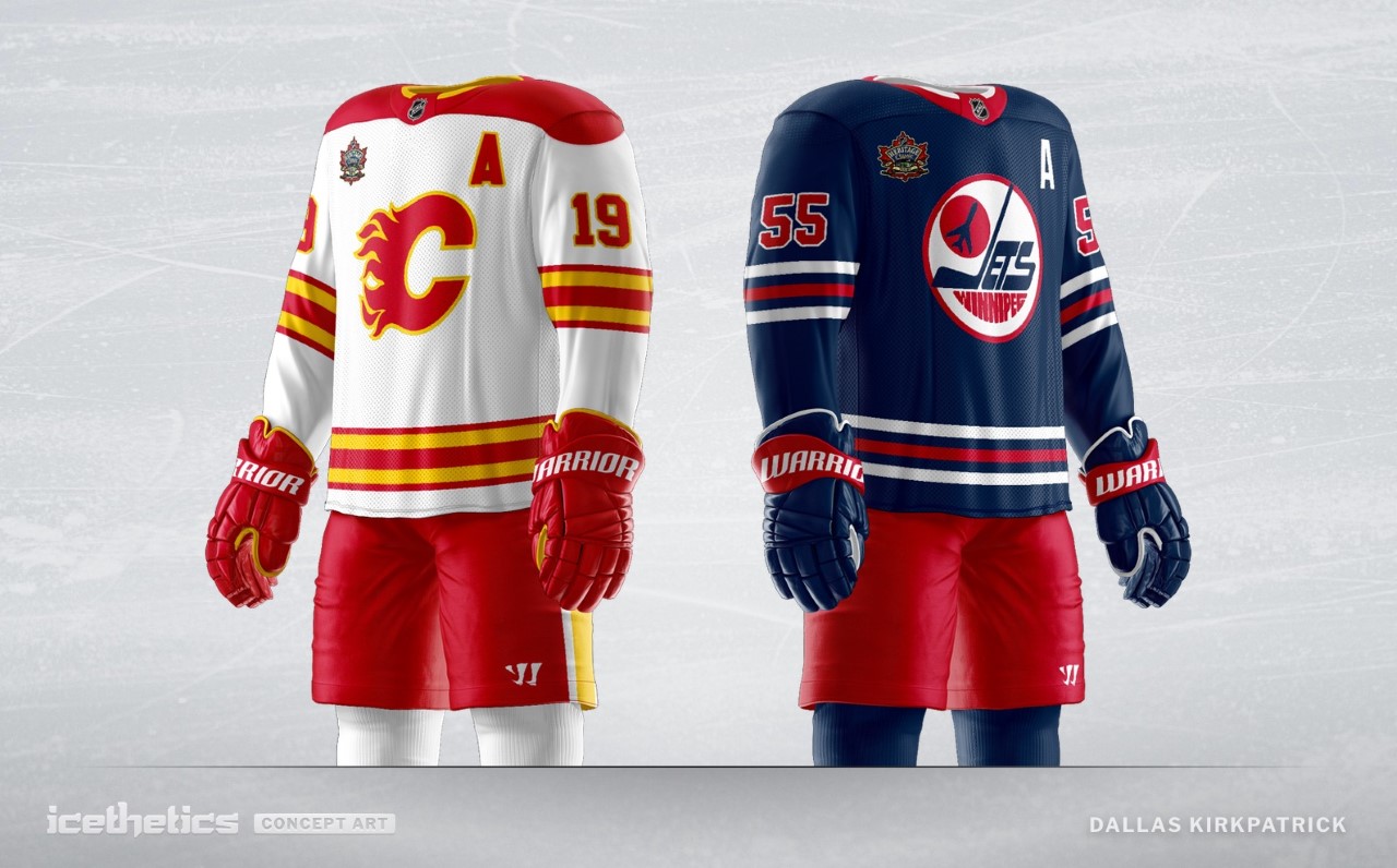 Heritage Classic jerseys for Oilers, Flames revealed