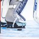 Hellebuyck standing on puck