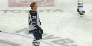 Cody Eakin in warm up