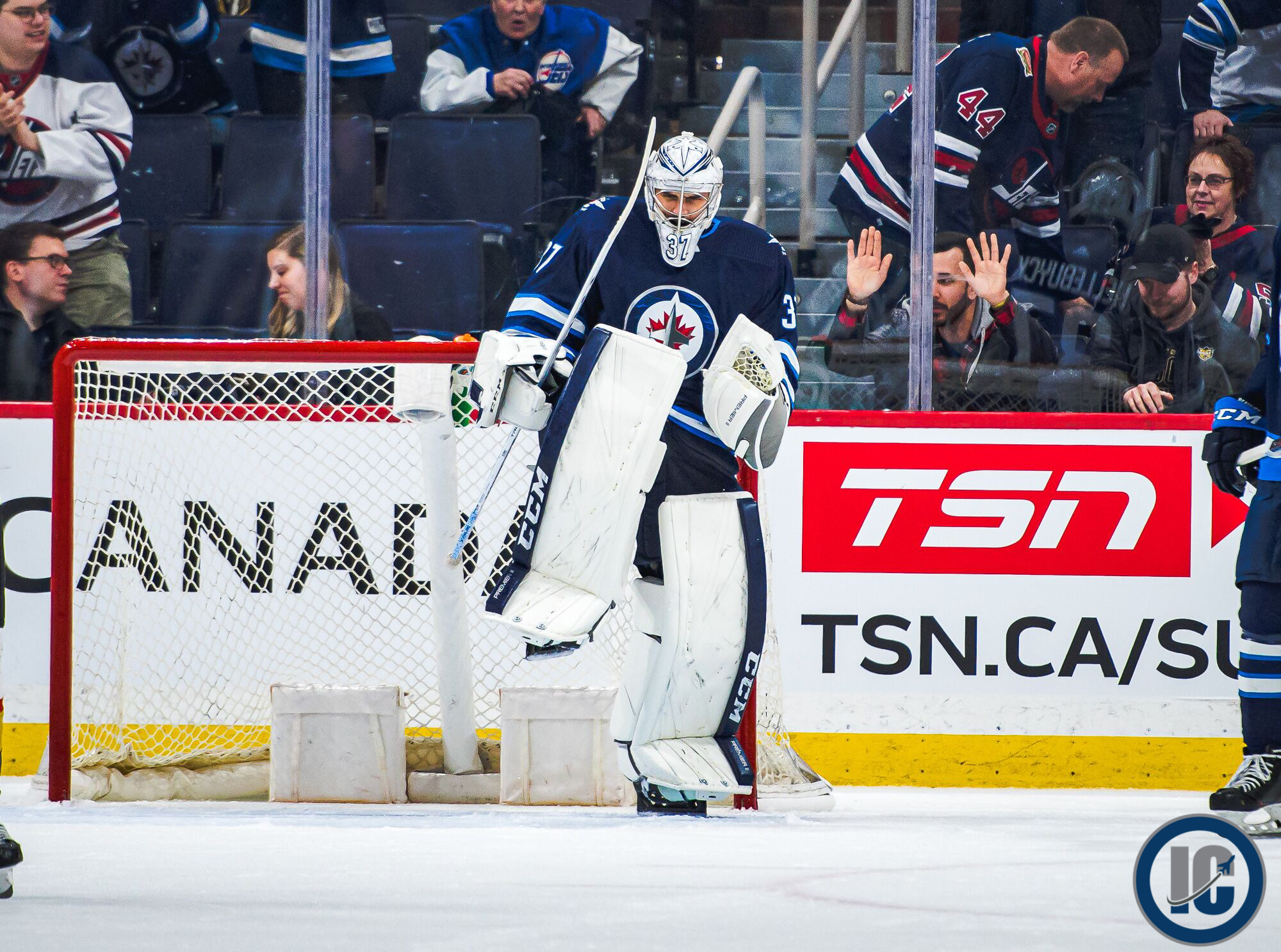 Connor Hellebuyck wins