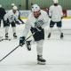Mark Scheifele shooting at training camp by Tyler Esqivel