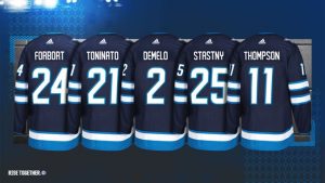 Winnipeg Jets players get new numbers for 202021 season  Illegal