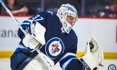 Connor Hellebuyck dialed in