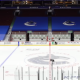 Canucks inside Rogers Arena